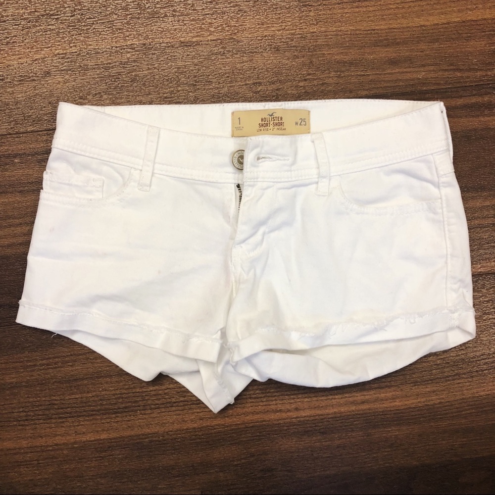 Hollister Low Rose White Shorts